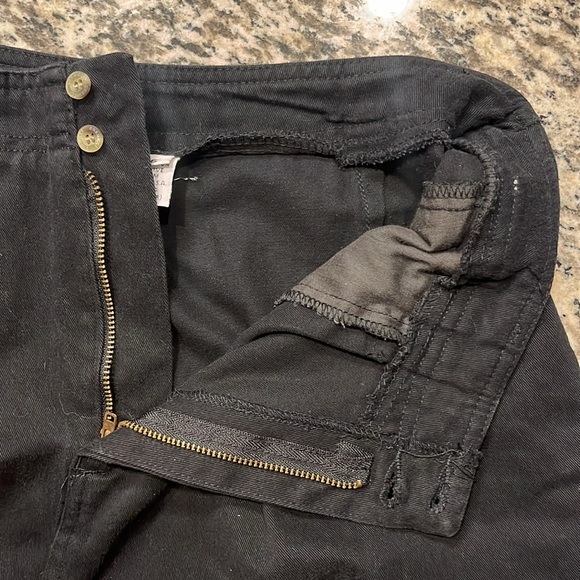 Gramicci Cotton High Rise Pleated Three Button Tapered Ankle Pants - Picture 4 of 12